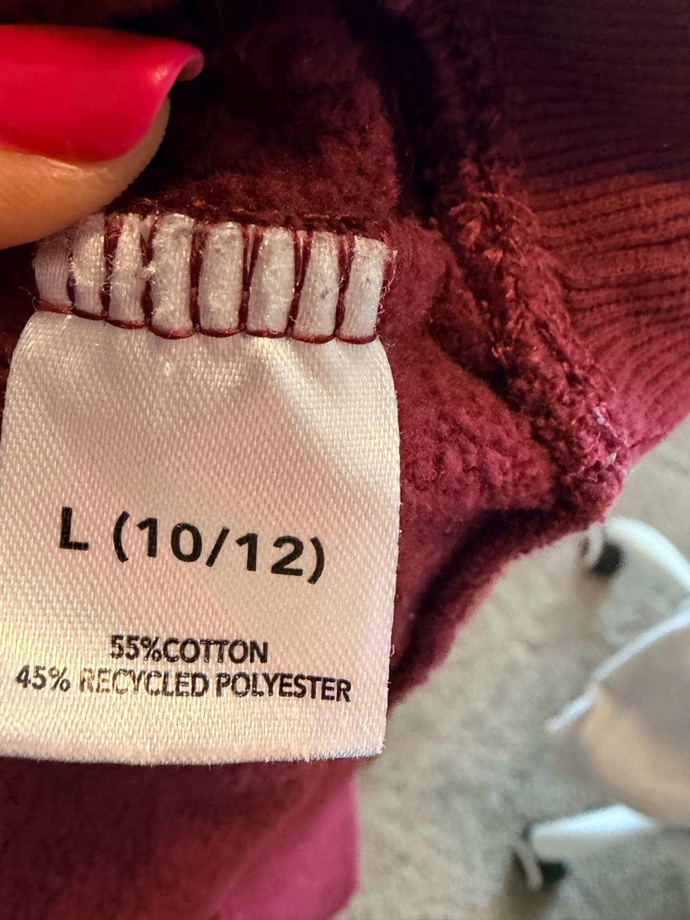 Hello Kitty Girls Hooded Cherry Bow Oversized Sweatshirt size large 10/12 - Picture 10 of 10